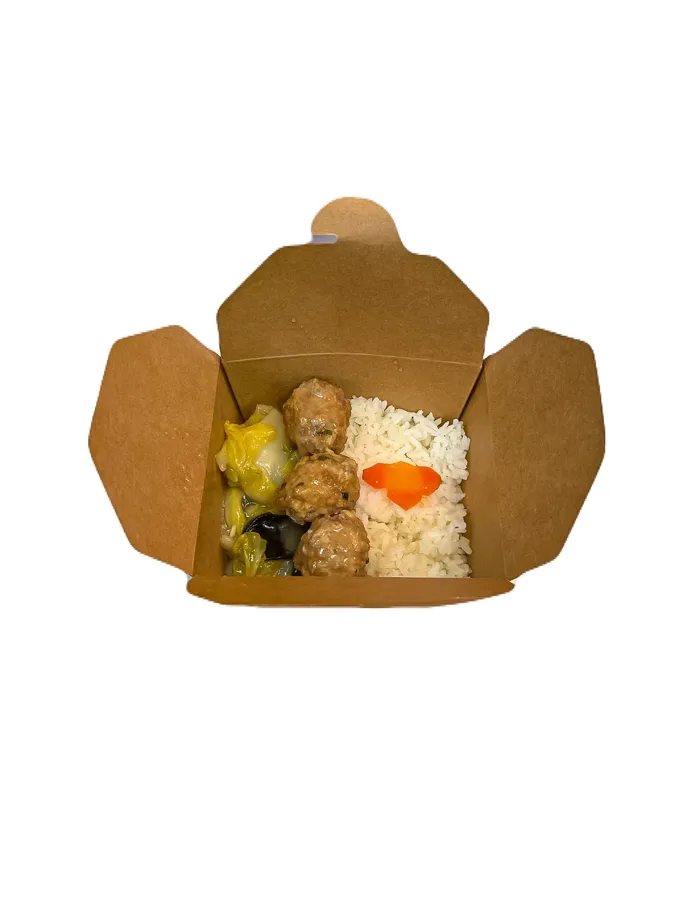 Lion's Head Meatball Casserole Rice Bowl at TTOP Chicken