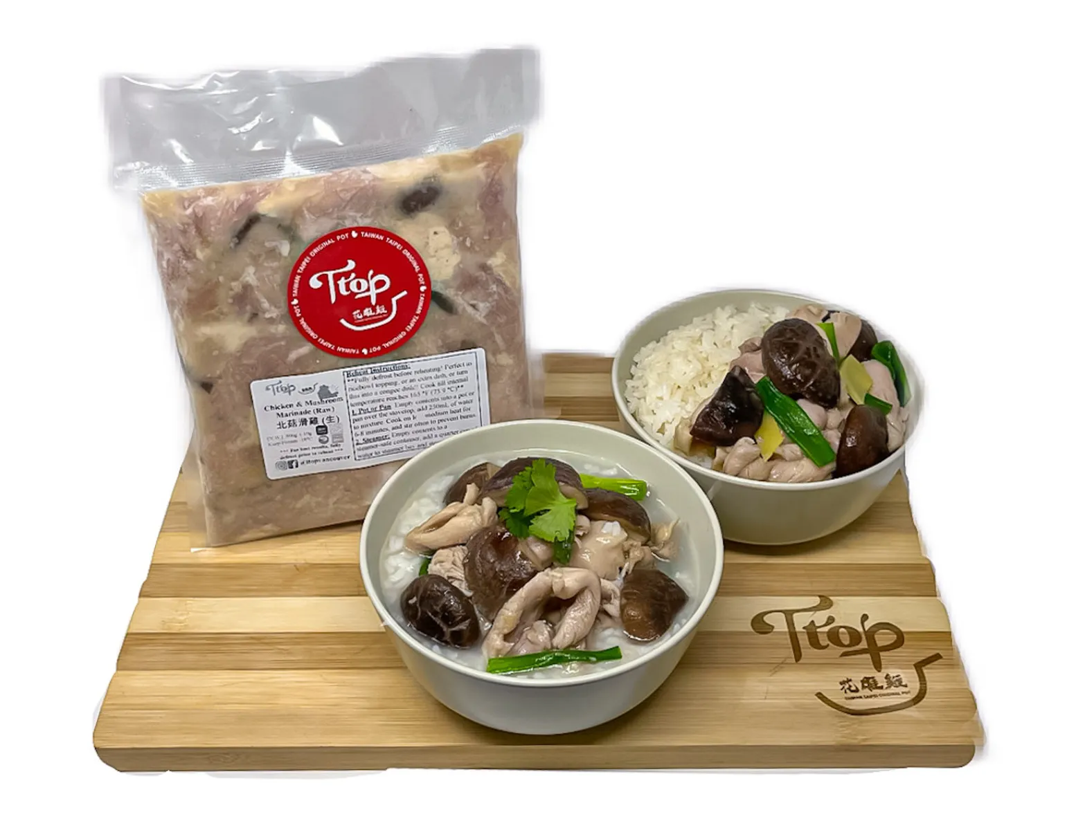 Frozen Raw Chicken & Mushroom Marinade at TTOP Chicken